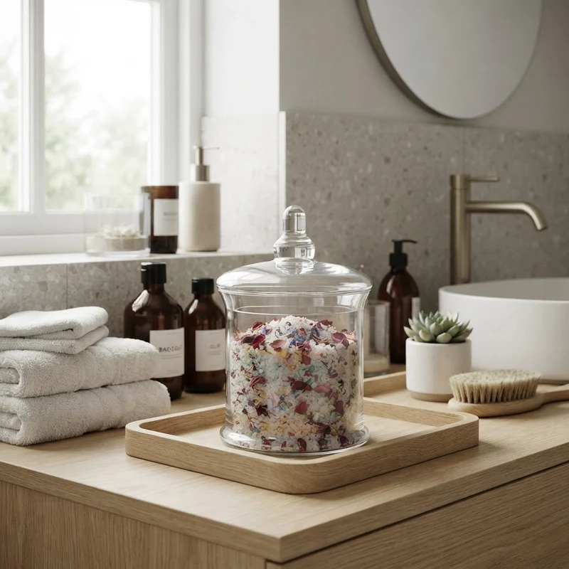 Glazen koekjespot 1 liter Five®