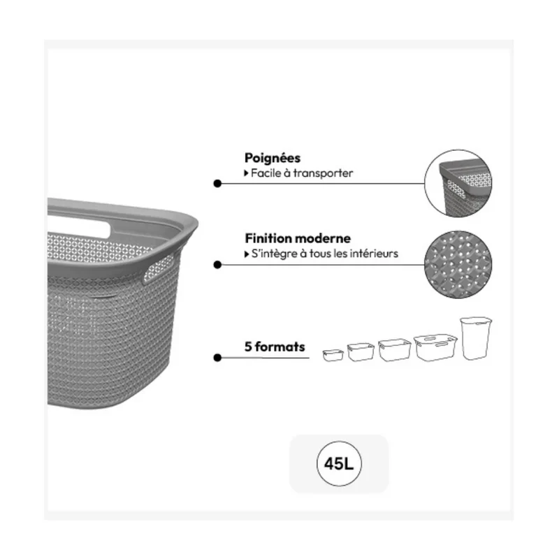 Heupwasmand kunststof 45 liter Five®