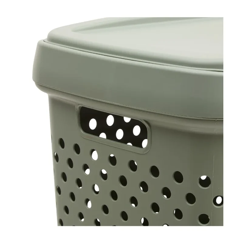 Kunststof wasmand met deksel 70 liter Five®