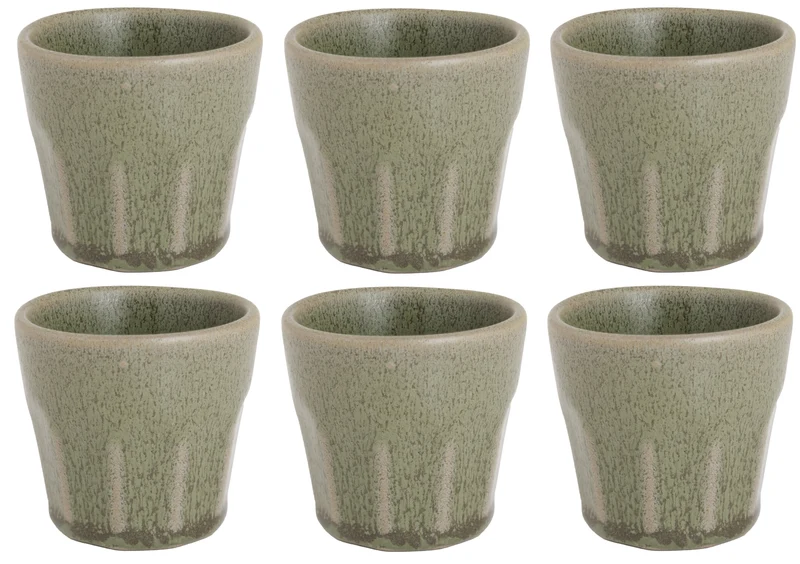 Cosy & Trendy Espresso Tassen Bistro Thyme Green 90 ml - 6 Stück