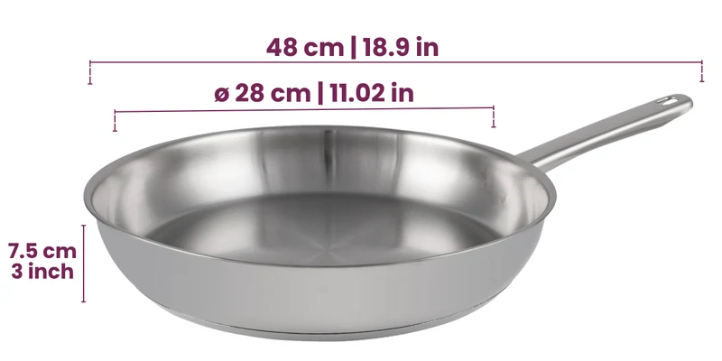 Cookinglife Bratpfannenset Superior Ø 24 und 28 cm – geeignet für alle Wärmequellen – ohne Antihaftbeschichtung