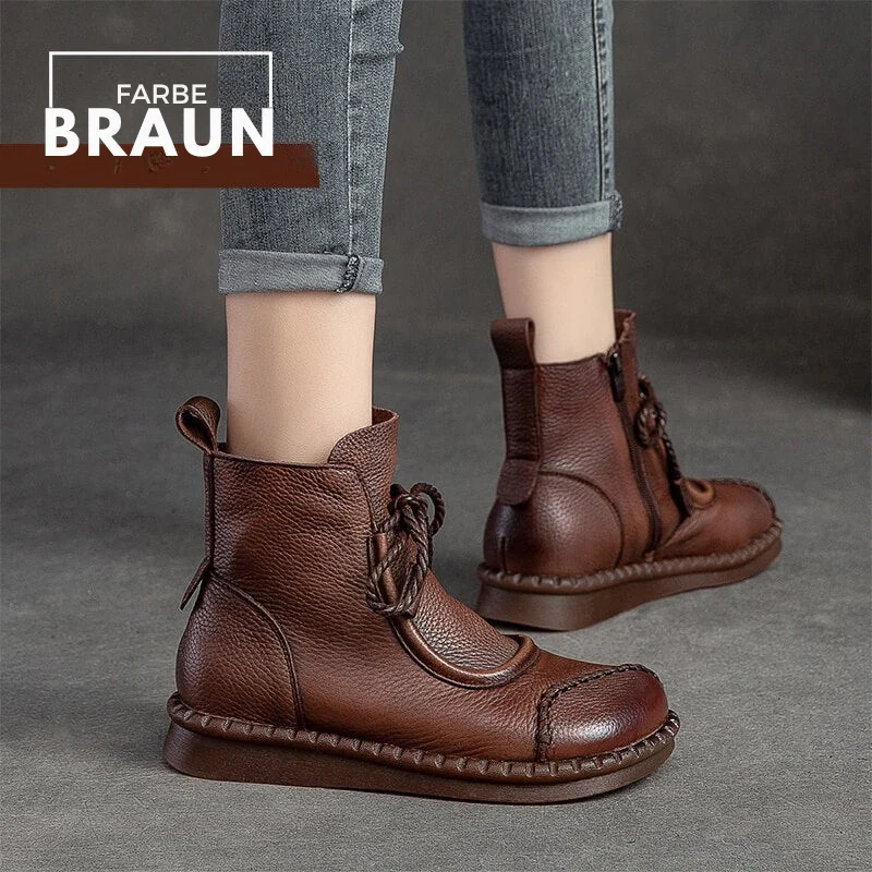 Amber | Modische Damenstiefeletten, Vintage-Leder & stilvoll