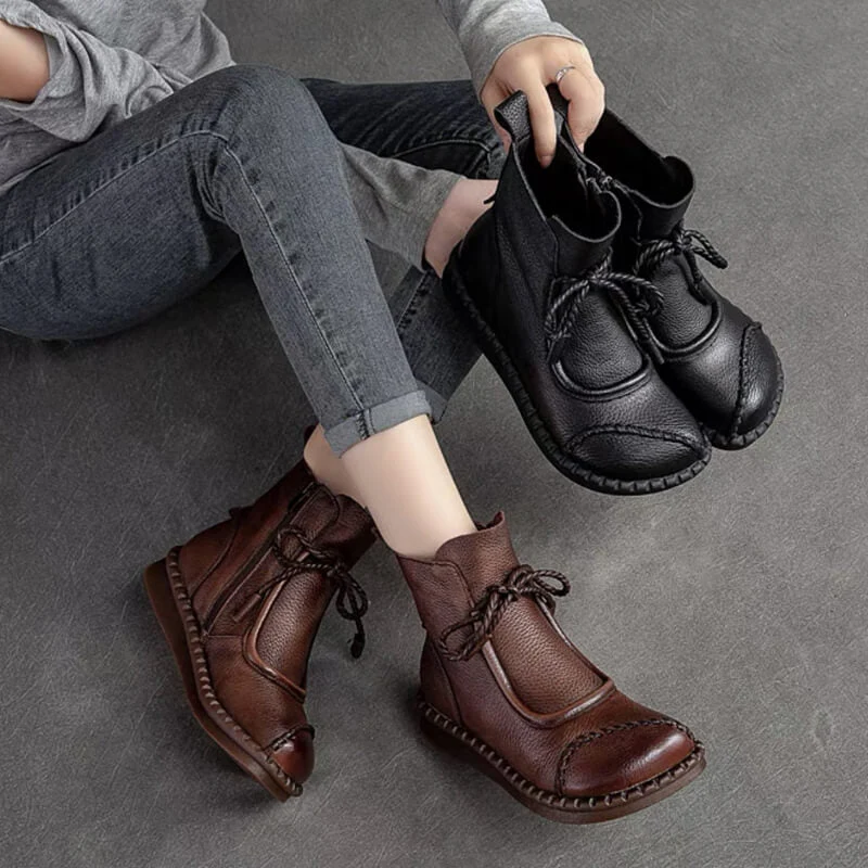 Amber | Modische Damenstiefeletten, Vintage-Leder & stilvoll