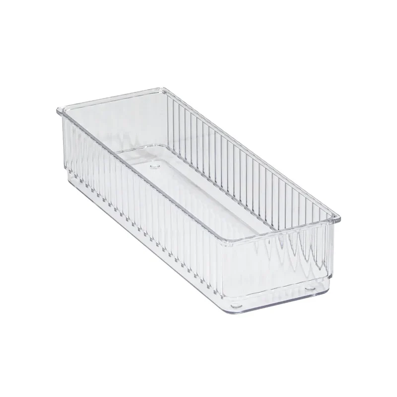 Transparante ladebakjes 6-delige set ribbelpatroon Five®