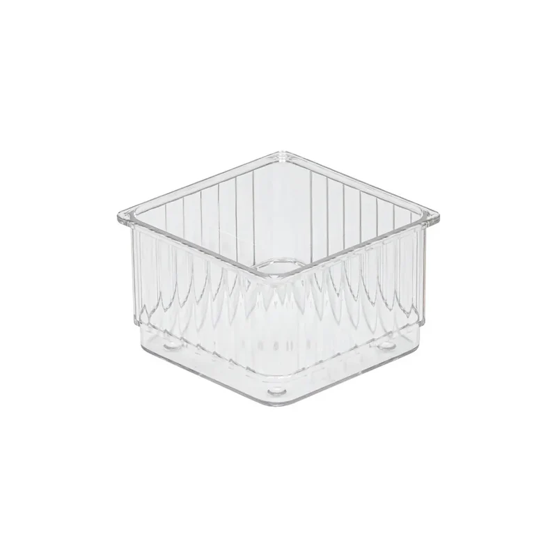 Transparante ladebakjes 6-delige set ribbelpatroon Five®