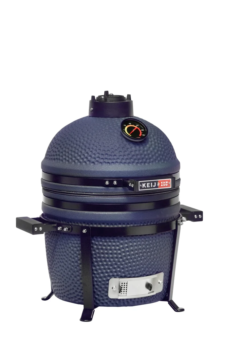 Keij Kamado Legend Keramik Compact Blau - Starterset Kamado BBQ - Grill