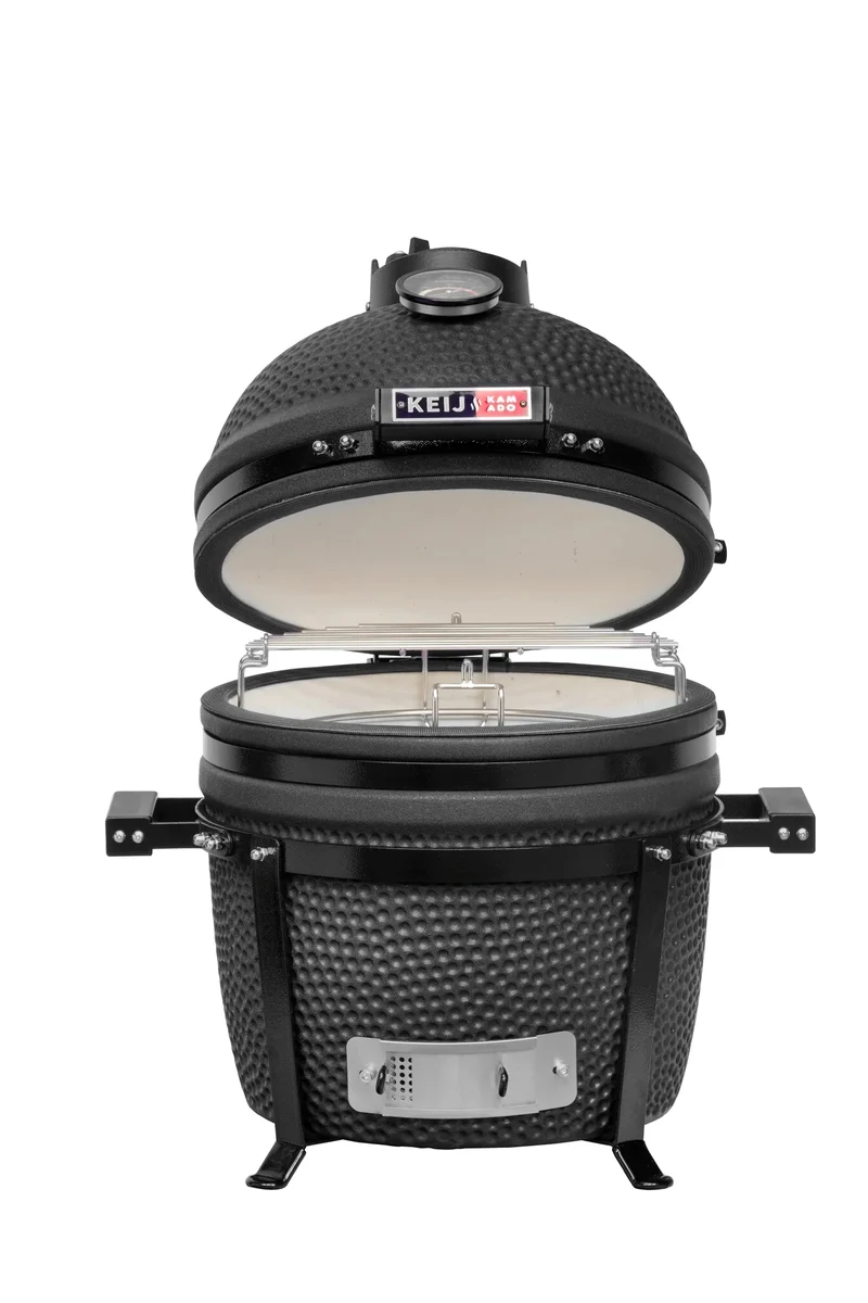 Keij Kamado Legend Compact Schwarz - Starterset - Grill