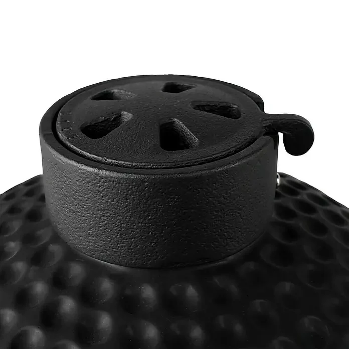 Bighorn Grill Kamado Mattschwarz - 13 Inch / 27 cm - Holzkohlegrill Pizzastein