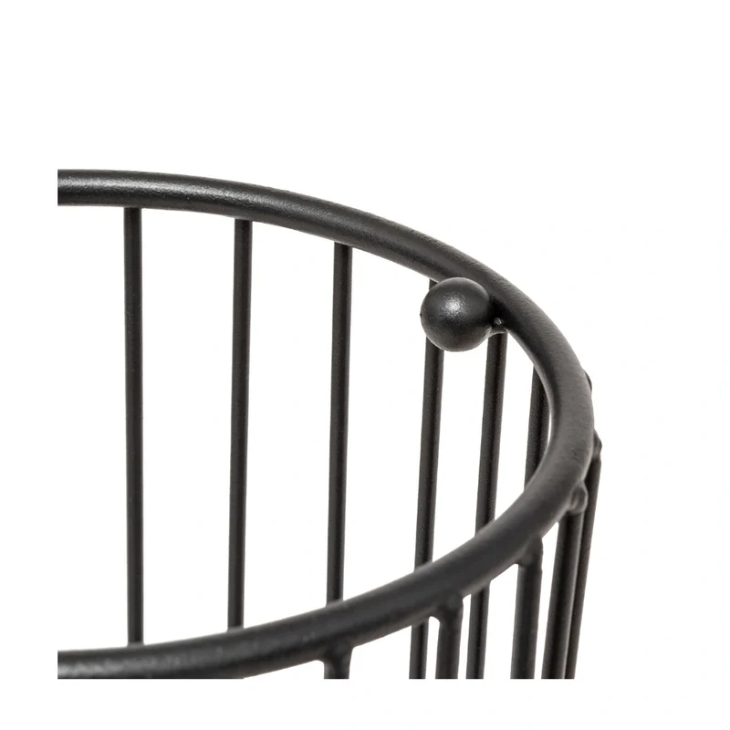 Parapluhouder zwart met lekbak metaal Five®