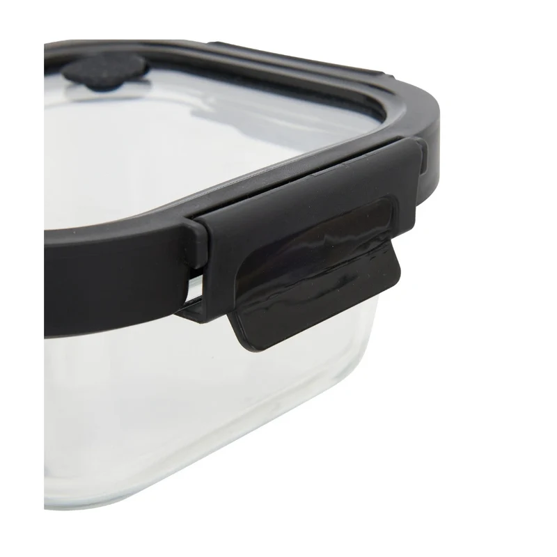 Vierkant vershoudbakje glas 1100 ml Five®
