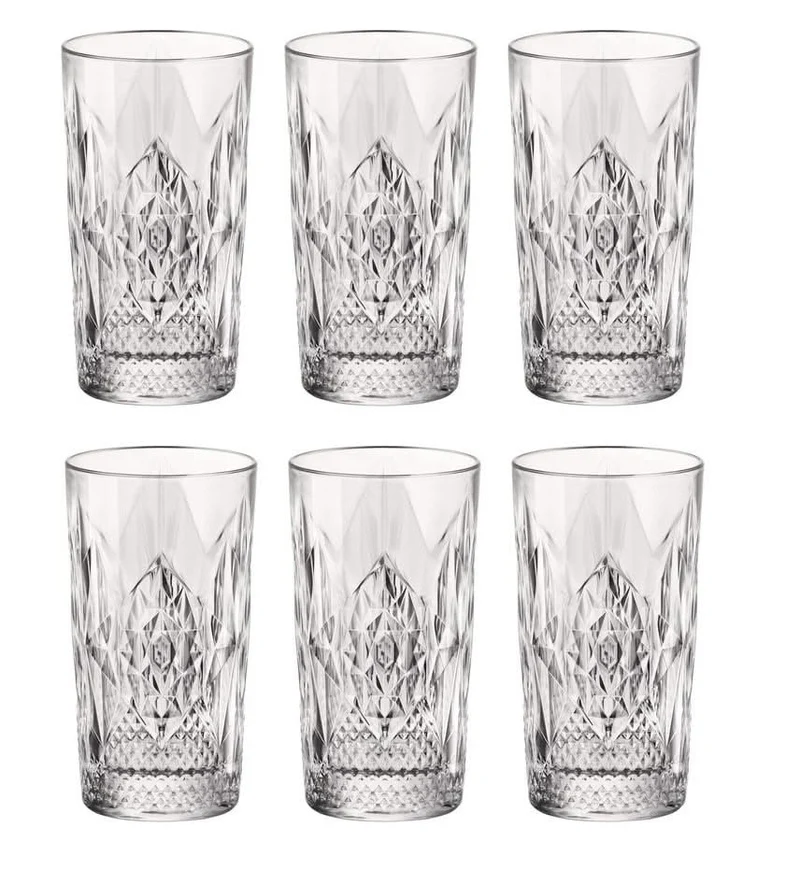 Cocktail-Set Rote Annie - Karaffe 1,6 L mit 6 Longdrinkgläsern 490 ml, Barlöffel & Eiswürfelform
