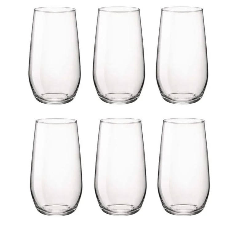 Cocktail-Set Vanessa - Karaffe 1,6 L mit 6 Longdrinkgläsern 390 ml, Barlöffel & Eiswürfelform
