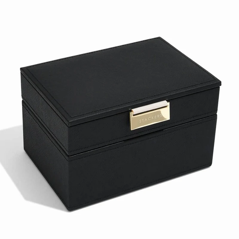 Schmuckschatulle Stackers Mini - Schwarz Gold