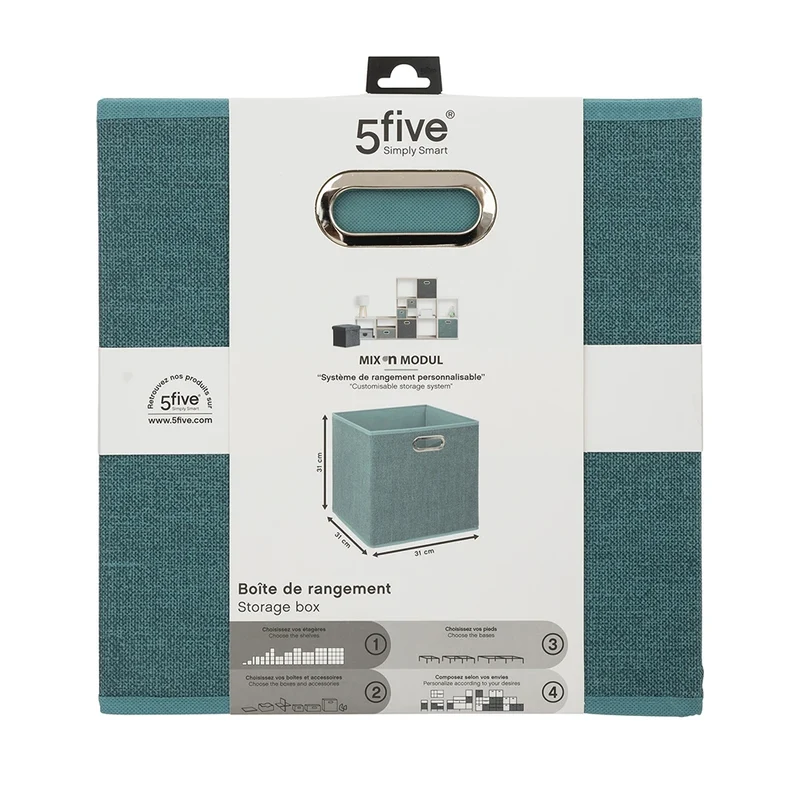 Aufbewahrungskorb petrolblau mittel Five®