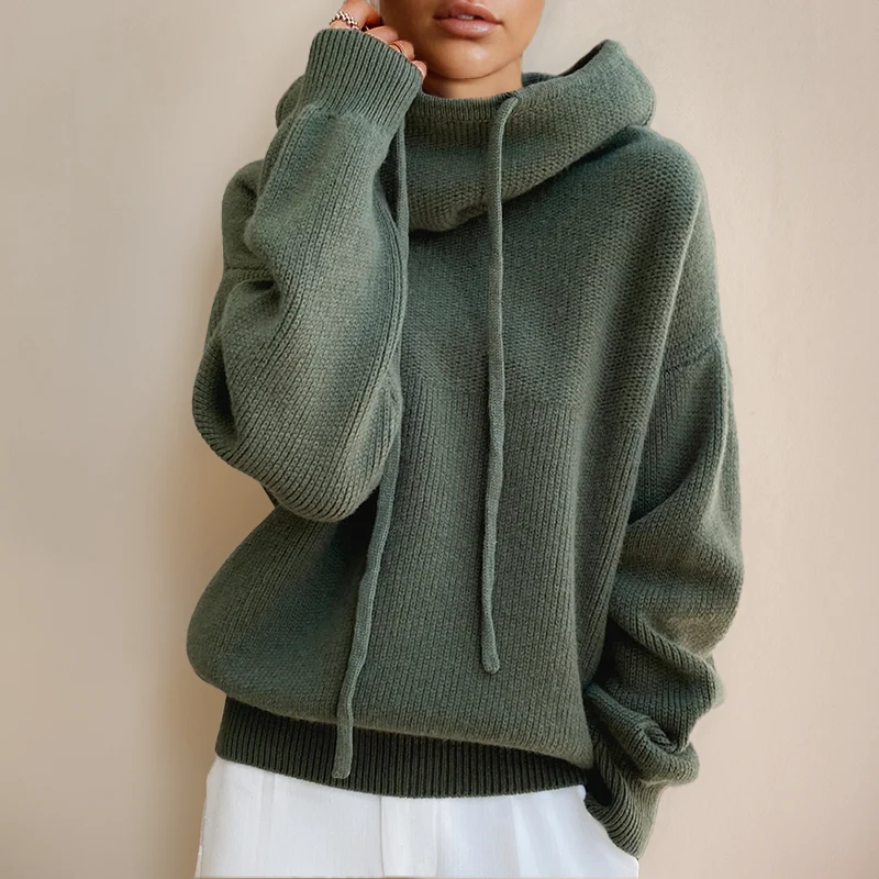Lina™ | Kuschelige Strick-Hoodie