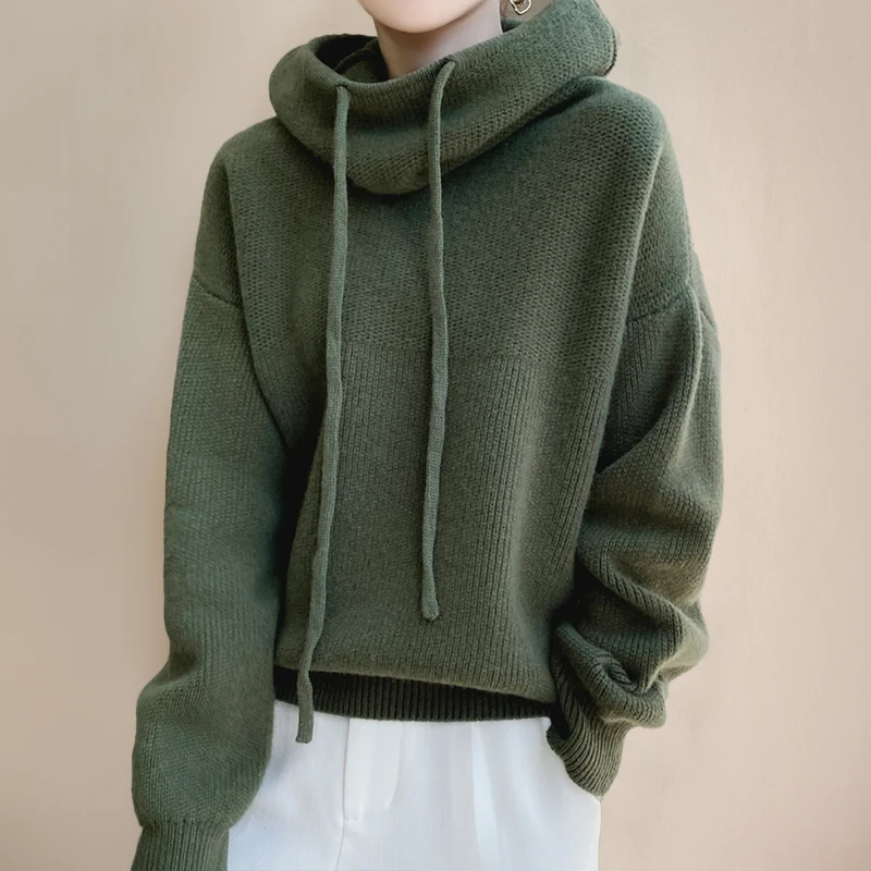 Lina™ | Kuschelige Strick-Hoodie