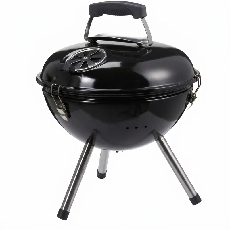 Cookinglife Kugelgrill mit Füßen Fire & Flavour - Holzkohle - 39 cm - Kompakt - Schwarz