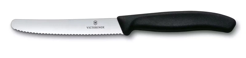 Victorinox Gemüsemesser-Set Swiss Classic Schwarz 2-teilig - Tomatenmesser & Schälmesser