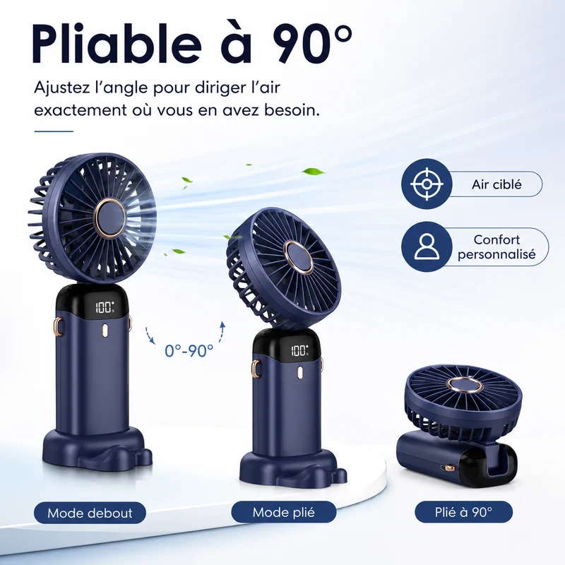 Draagbare Oplaadbare Ventilator 5000mAh