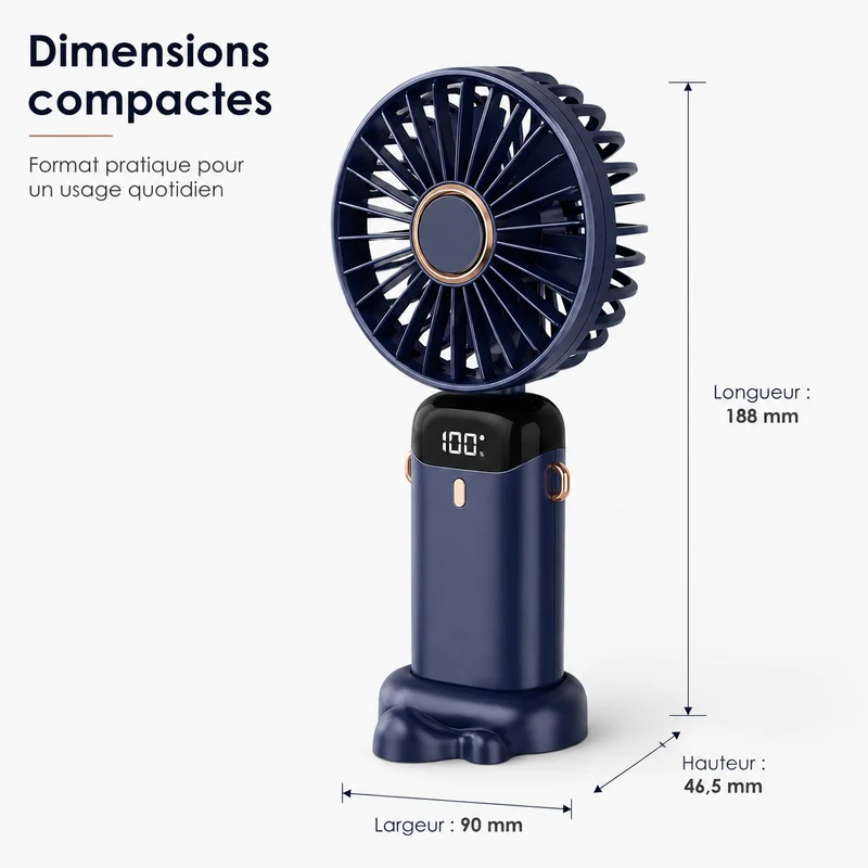 Draagbare Oplaadbare Ventilator 5000mAh