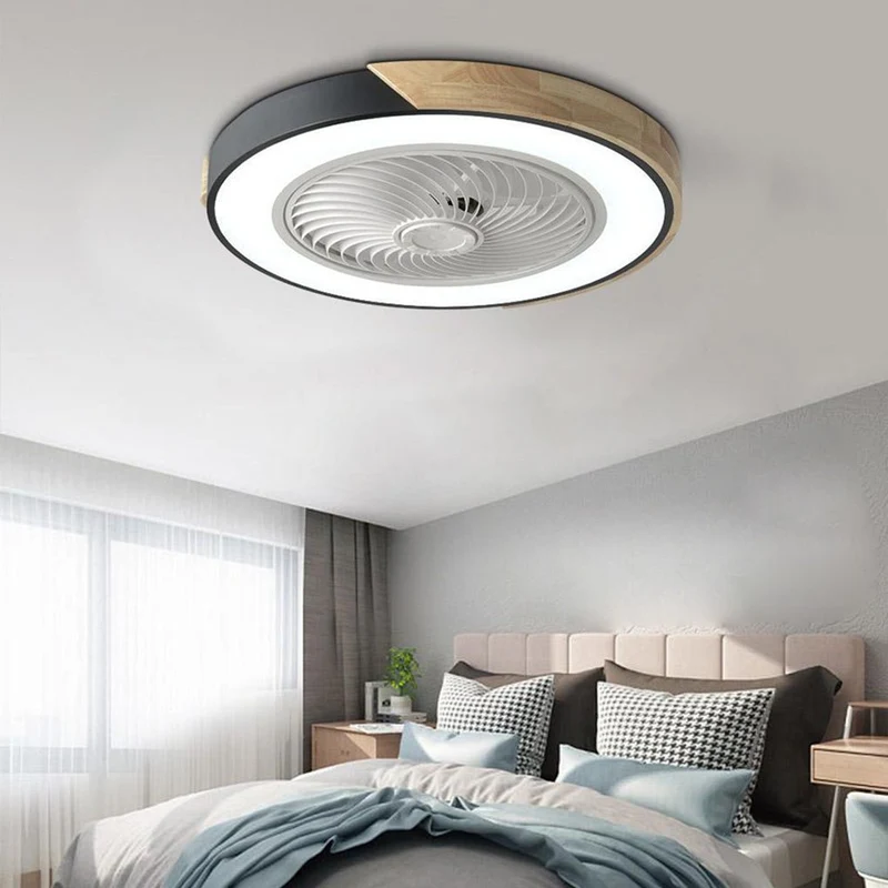 Moderne LED Plafondventilator Zonder Frame – Elegante en Stille Koeling met Afstandsbediening