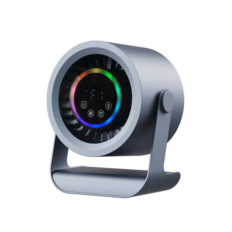 3600mAh Bureauventilator met 100 Snelheden en Digitale Display