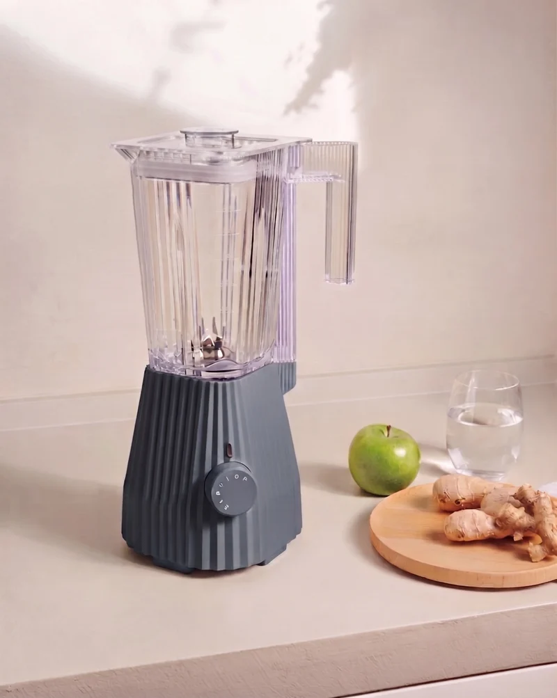 Alessi Standmixer Plissé Grau - 1.5 Liter - 700 W - Michele de Lucchi - MDL09 G