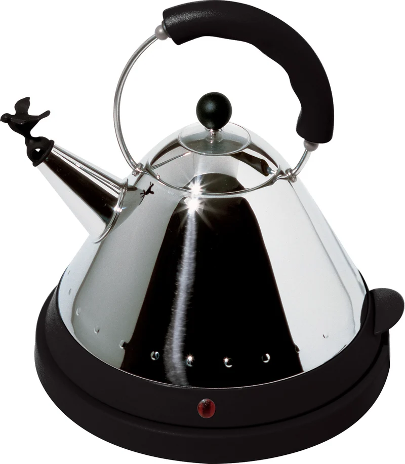 Alessi Wasserkocher MG32 Edelstahl / Schwarz - 1.5 Liter - 2000 W - Micheal Graves - MG32 B