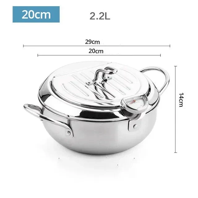 Meester-Fritteuse met Thermometer