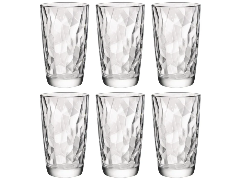 Cocktail-Set Gelbe Peter - Karaffe 1,6 L mit 6 Longdrinkgläser 470 ml, Barlöffel & Eiswürfelform