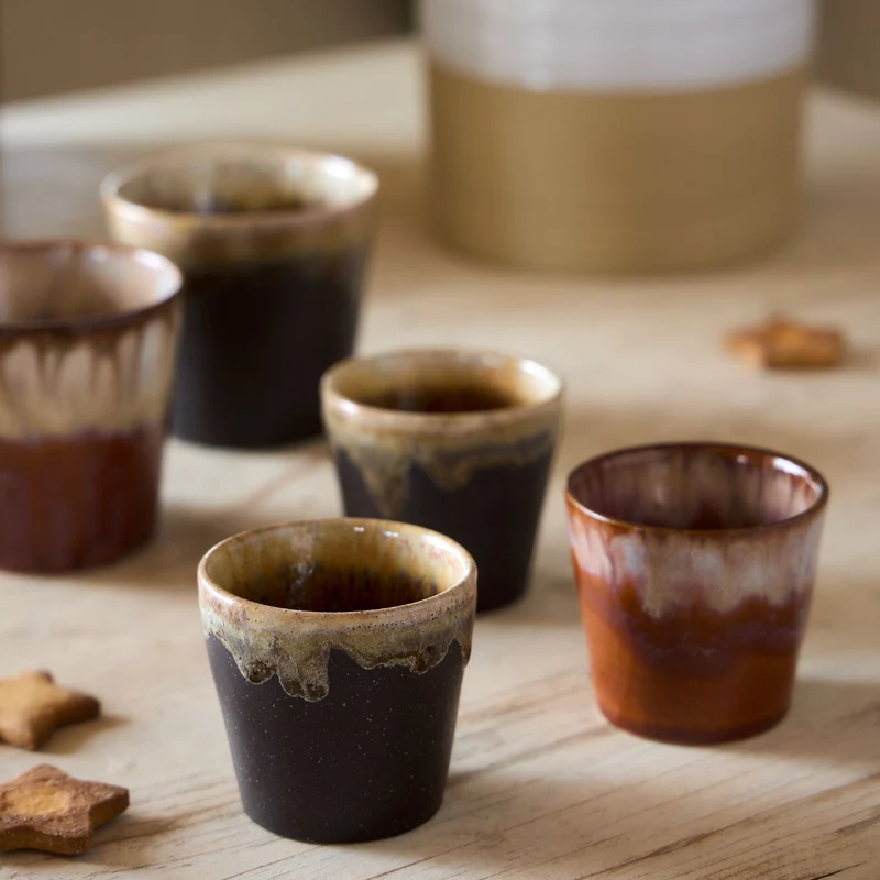 Costa Nova Espresso Tassen Casafina Poterie Caramel-Latte 80 ml - 6 Stück