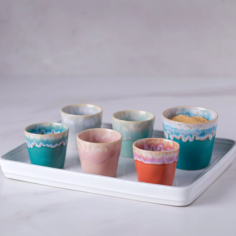 Costa Nova Espresso Tassen Grespresso Multicolor 80 ml - 40 Stück - Geschenkbox