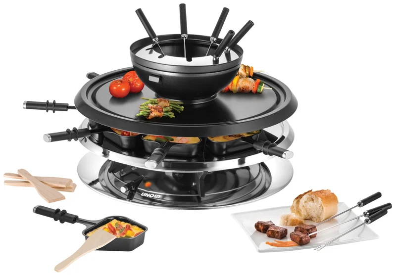 Raclette Multi 4 in 1 inklusive Raclette Buch