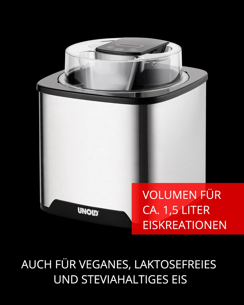 Eismaschine Gelato inklusive Eisbuch 1,5 L