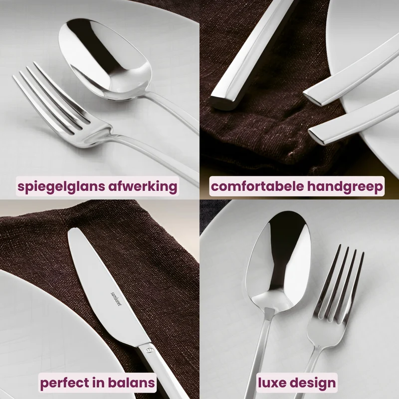 Sambonet Besteckset Rock - Gold - 60-teilig / 12 Personen