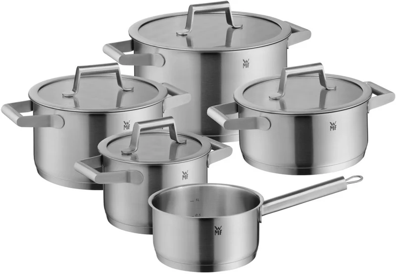 WMF Topfset Comfort Line - 5-teilig - Inklusive GRATIS Cookinglife Kochgeschirr Set - Kochtopf ø 16, 20, 20 und 24 cm sowie Stielkasserolle ø 16 cm
