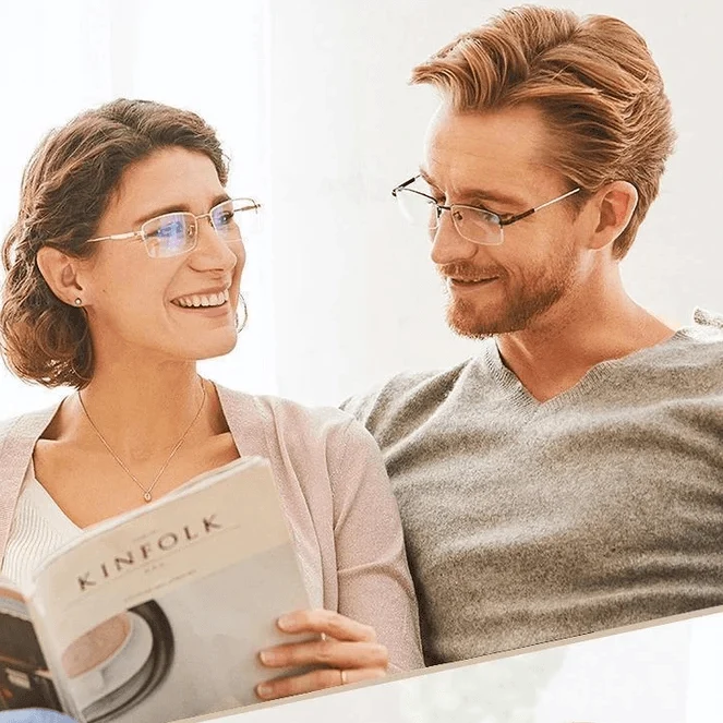 Titanium Progressieve Ver- en Nabereik Dual-Use Leesbril