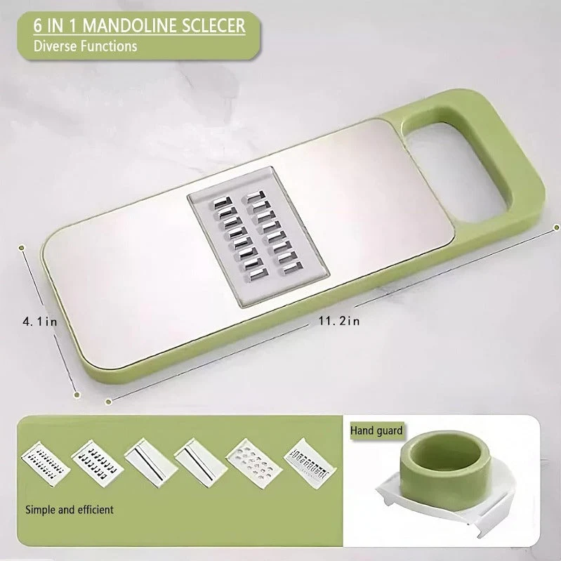 Woyuosn 6-in-1 SafePrep Mandoline Snijder
