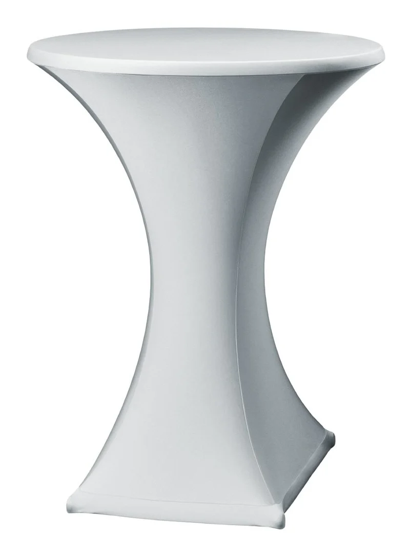 Stehtisch-Stretch-Husse Silber/Grau