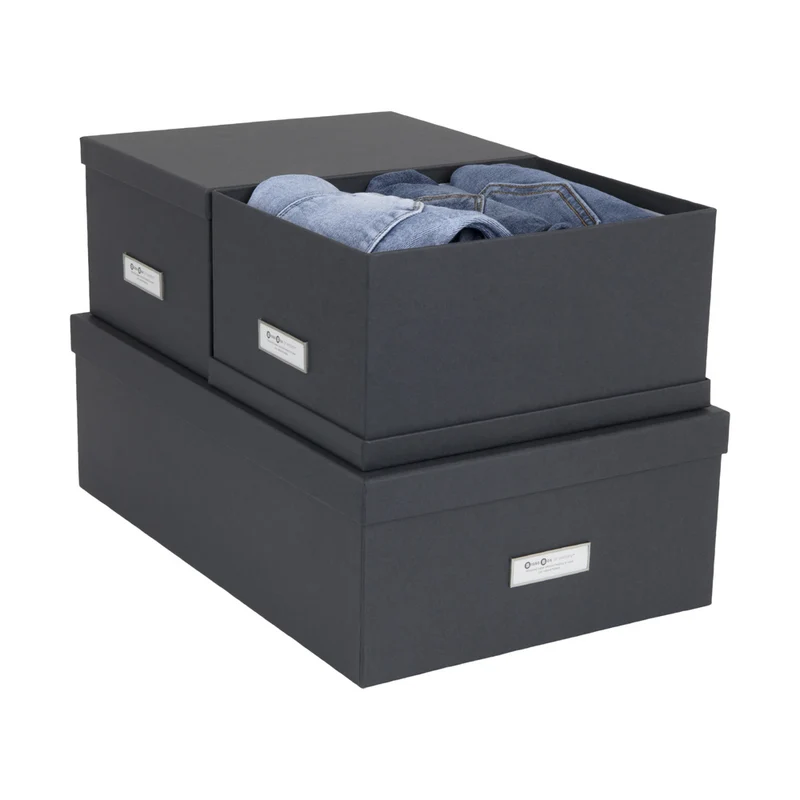 Aufbewahrungsboxen mit Deckel | Dreier-Set
