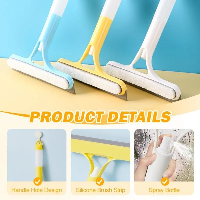 BrightSwipe 3 in 1 Raamtrekker Cleaner met Sprayfles