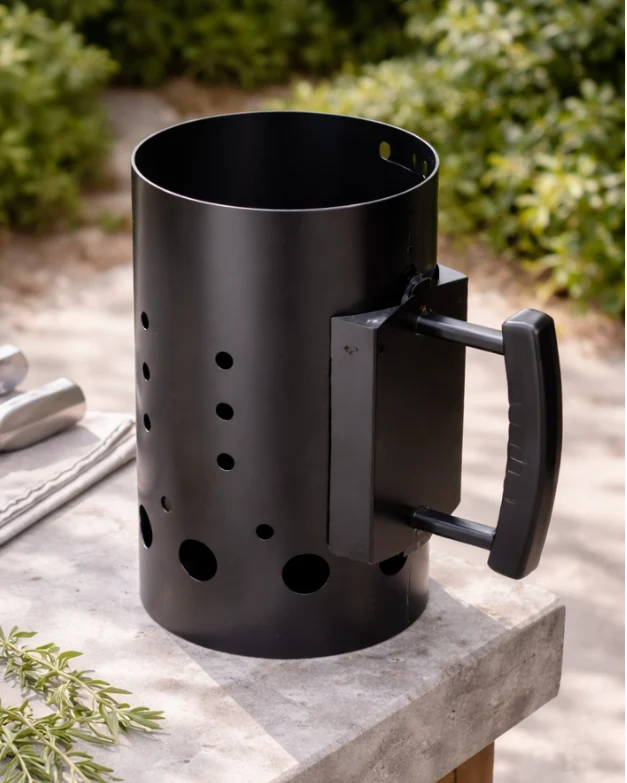Cookinglife Brikettenstarter BBQ Starter Set - Mit 3kg Kokosbriketten & Handschuhen