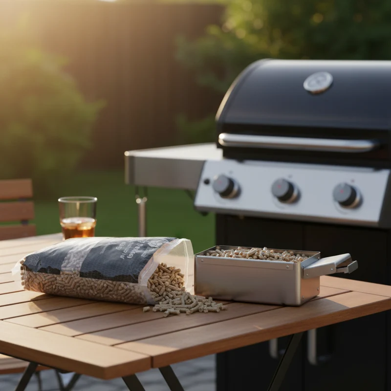 Cookinglife Pizzaofen Startset Holzgefeuert - Mit 10 kg Eichenpellets, Pizzaschaufel & Pizzaschneider