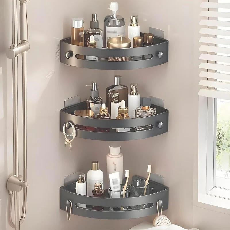 Geen-Boor Driehoekige Douche Caddy