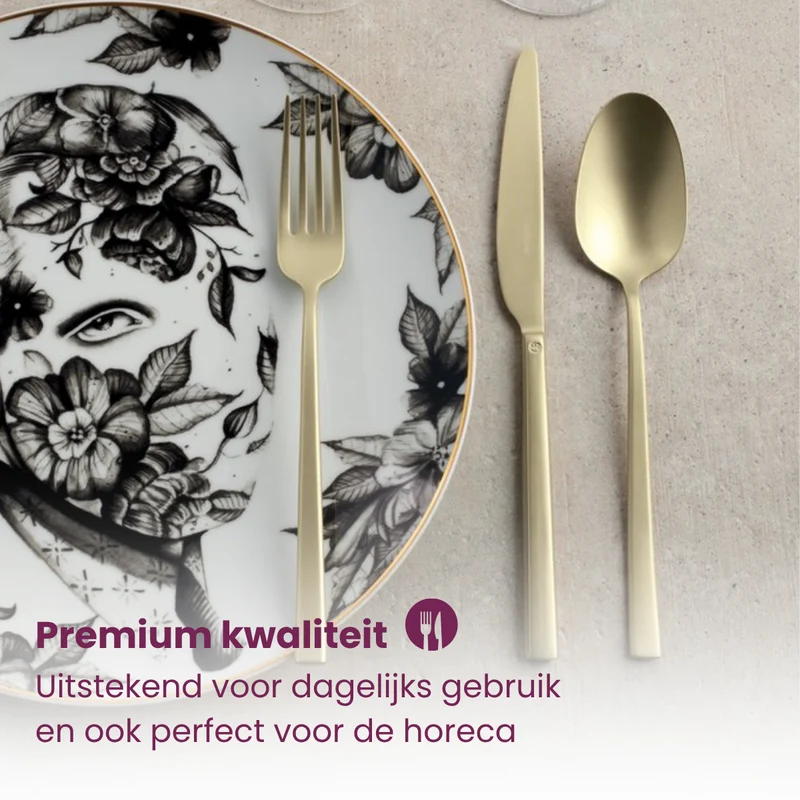 Sambonet Besteckset Rock - Antique Champagne - 36-teilig / 6 Personen