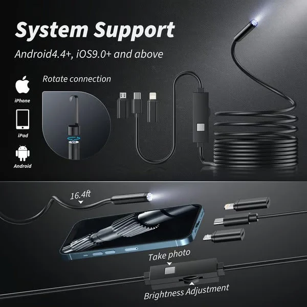 ZoomWand – Draagbare, telefooncompatibele inspectiecamera