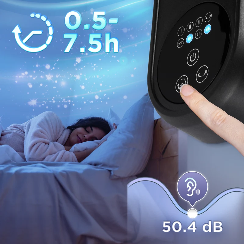 Duronic FN12 BK Wandventilator, Ventilator zur Montage, mit Fernbedienung | 3 Geschwindigkeiten, Wandkühler mit 50W, 60° Oszillation für gute Luftzirkulation, Windmaschine mit Timer Funktion