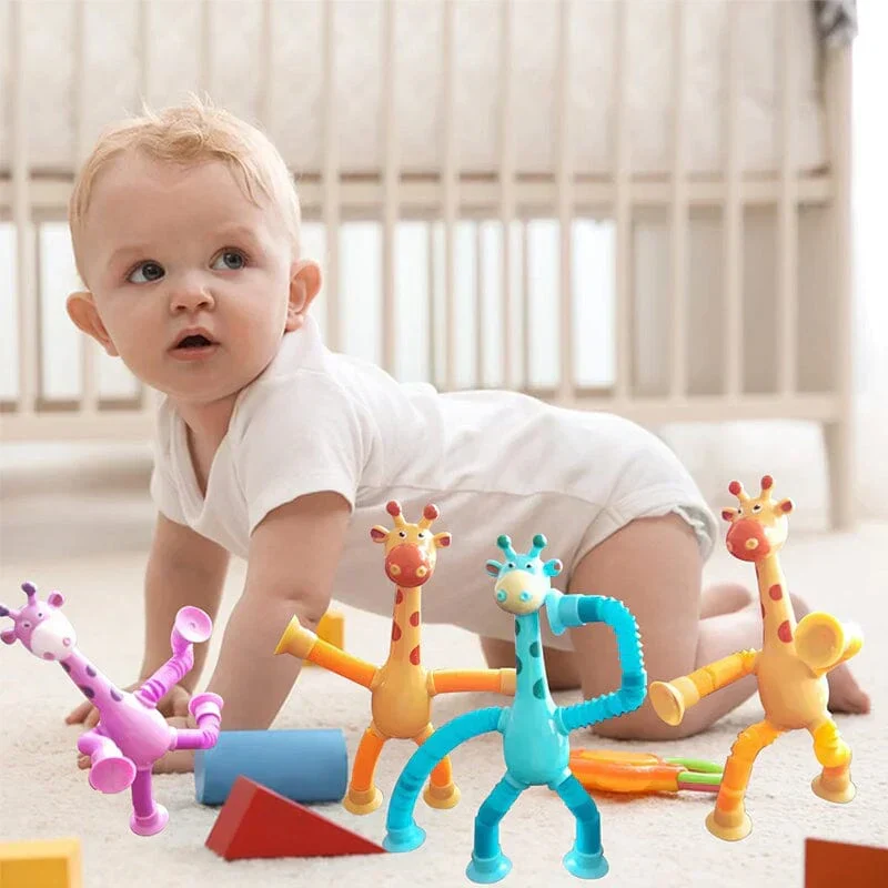 GiraffeStretch – Leuk Telescoop Zuig Speelgoed