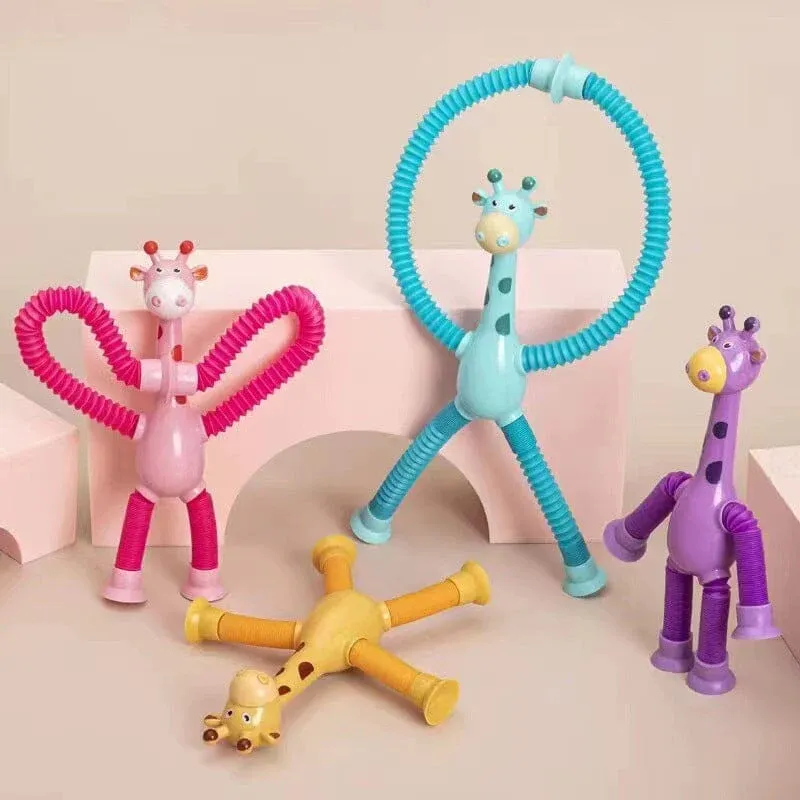 GiraffeStretch – Leuk Telescoop Zuig Speelgoed