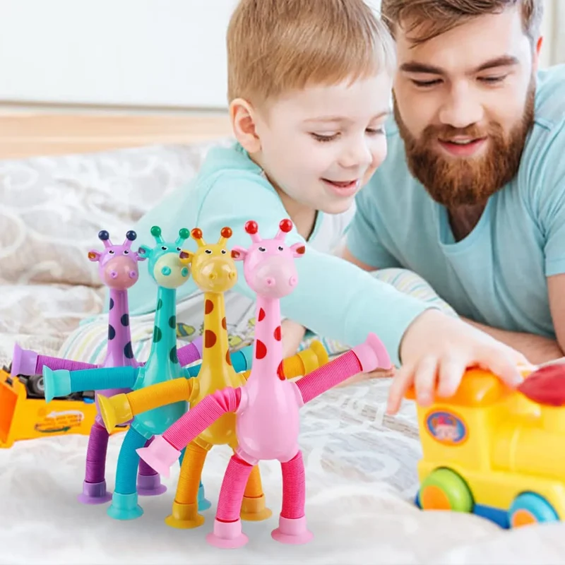 GiraffeStretch – Leuk Telescoop Zuig Speelgoed